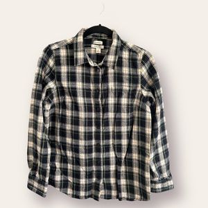 L.L.Bean plaid flannel shirt